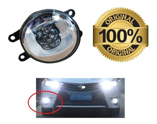 Faro Niebla Original Derecho Led Cromo Toyota Sienna 2020