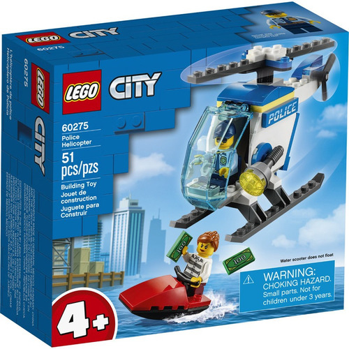 Imagen 1 de 2 de Lego City 60275 Helicóptero De Policía