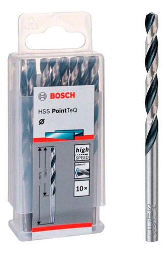 Broca Aco Rapido Bosch Pointteq 7.0mm - Kit C/10 Unidades