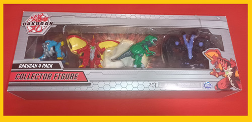 Bakugan Figuras Collector 4 Pack Spin Master Dragonoid (Usado)