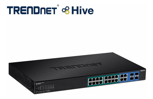 Switch Poe+ Smart Web Gigabit De 20 Puertos Trendnet,