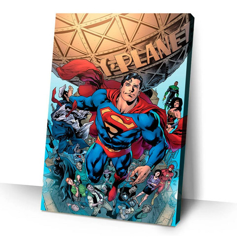 Quadro Decorativo 50x30cm Super Man 07