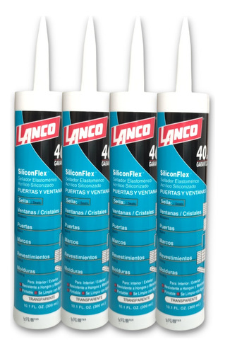 Silicona Sellador Acrilico Siliconflex Lanco 300ml