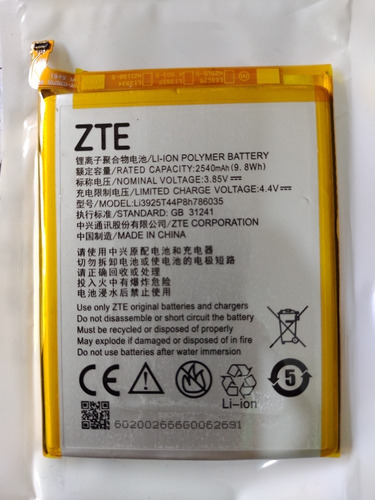 Batería Pila Compatible Zte V8a Li3925t44p8h786035 Con Envio