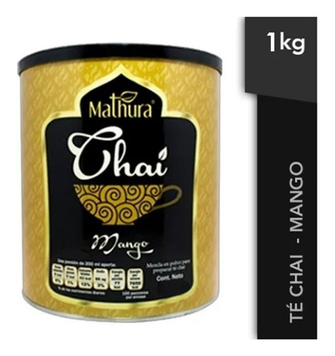 Bolsa De Te Chai Sabor Mango De 1kg Marca Mathura