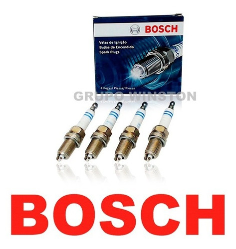 Jogo De Velas Bosch Renault Clio Duster Logan Sandero Sp49