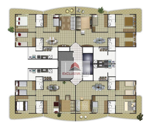 Imagem 8 de 9 de Apartamento Com 3 Dormitórios À Venda, 82 M² Por R$ 323.000,00 - Jardim Satélite - São José Dos Campos/sp - Ap3245