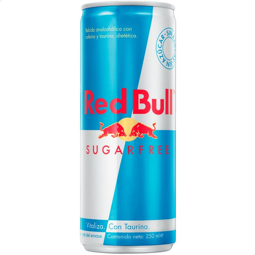 Red Bull Sugarfree Lata 250ml Bebida Sin Azúcar
