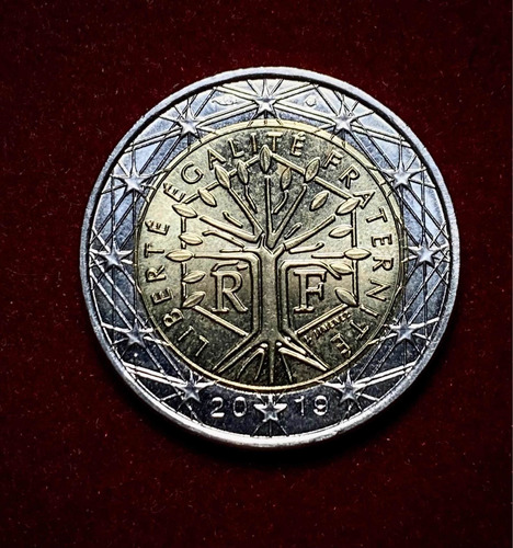 Moneda 2 Euros Francia 2019 Km 1414 Bimetalica