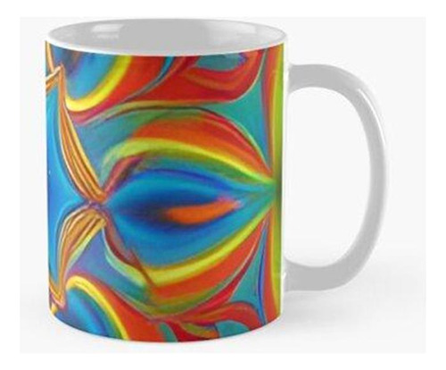 Taza Feliz Fractal Calidad Premium