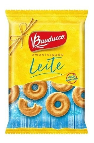 Imagem 1 de 1 de Biscoito Amanteigado De Leite Bauducco 335g