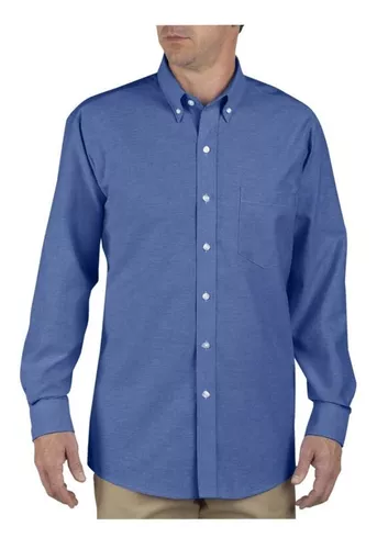 talla 15 Camisa de manga larga color azul claro Dickies SH64200-LB-15 Oxford 