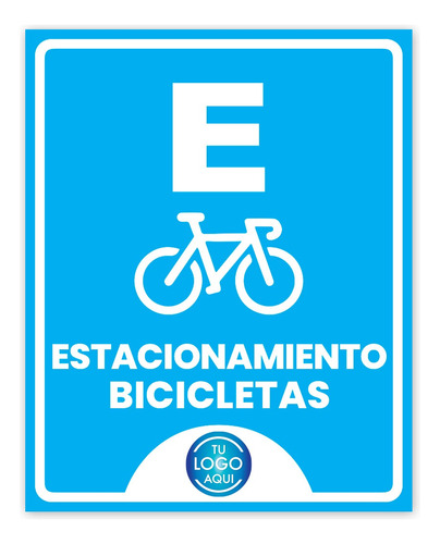 Señalamiento Personalizado 20x25cm Estacionamiento Bicicleta