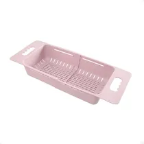 Comprar Escurridor Extensible Frutas Verduras Platos Vasos - Color Rosa Pastel