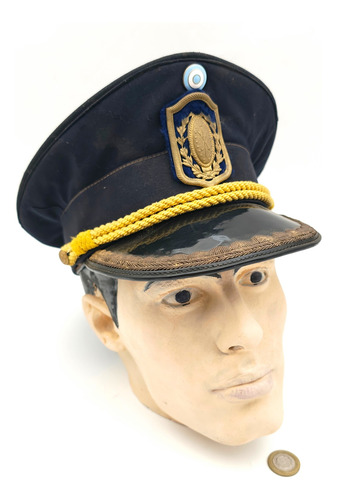 Sombrero Gorra Plato Antiguo Ejercito Argentino 2 Militaria (Usado)