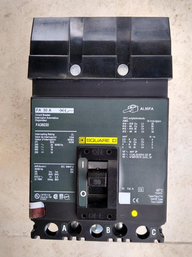 Circuit Breaker Interruptor Automático 30a 3p 600v