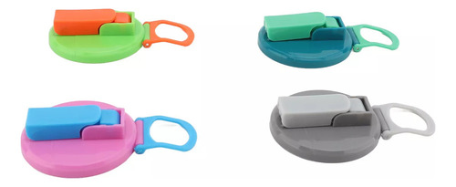 Gpp Pajitas De Silicona Con Tapa Para Lata De Refresco,
