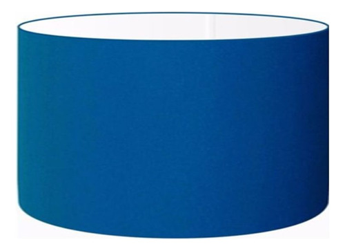 Cúpula Abajur Cilín Vivare Cp-8025 Ø50x30cm - Bocal Europeu Cor Azul-marinho Azul Marinho