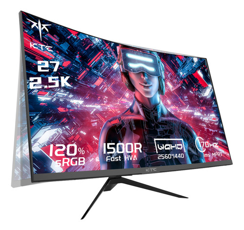 Monitor Gamer KTC con pantalla de 27" 165Hz y resolución QHD+
