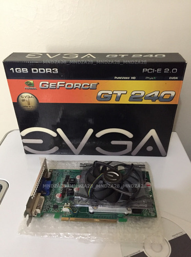 Imagen 3 de 3 de Tarjeta Grafica Geforce Evga Gt240 1gb Hdmi Vga Dvi (a)