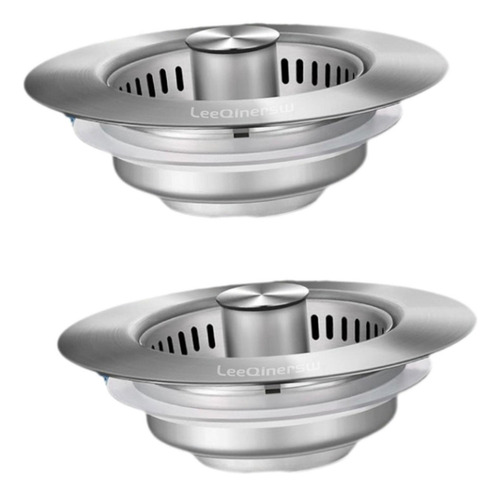 Kit De 2 Filtros De Desagüe Y Tapón Para Fregadero De