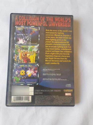 Marvel Vs. Capcom 2 Para Playstation 2 Sin Manual (Usado)