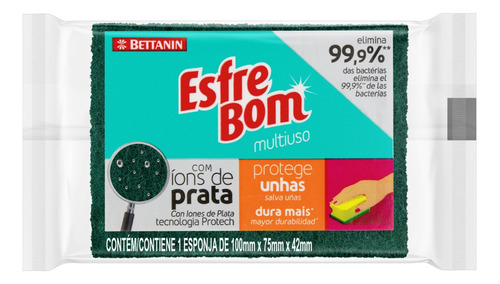 Esponja Multiuso Protege Unhas Amarelo EsfreBom