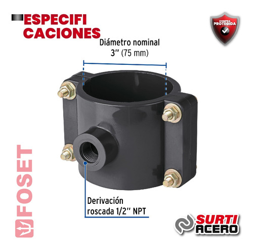 Abrazadera Para Toma Domiciliaria Pp 3
