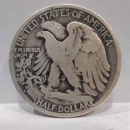 Moneda De Plata Medio Dólar 1943 S Estados Unidos Km# 142