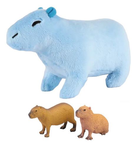 Kit Capibara De Peluche Kawaii Capybara Grande 30cm Figuras