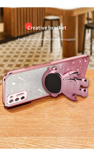 Bling Silicona Funda Case For Moto + Astronauta Soport