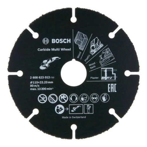 Disco Esmerilhadeira Multimaterial 115mm Bosch