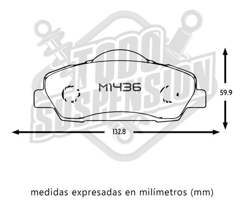 Pastilla De Frenos Delantera Citroen C-elysee 1.6 2013-2020