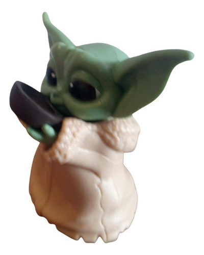 Baby Yoda Tomando Sopa El mandaloriano de Star Wars Disney