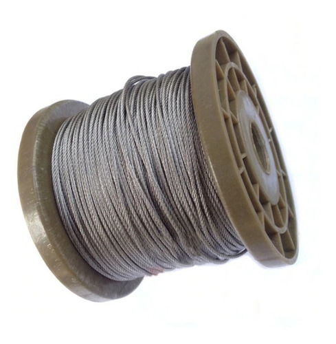 200mts Cable Acero Galvanizado 2mm 6x7+1 Rollo
