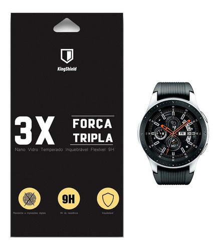 Película Galaxy Watch 46mm Nano Vidro (2x Unid) - Kingshield