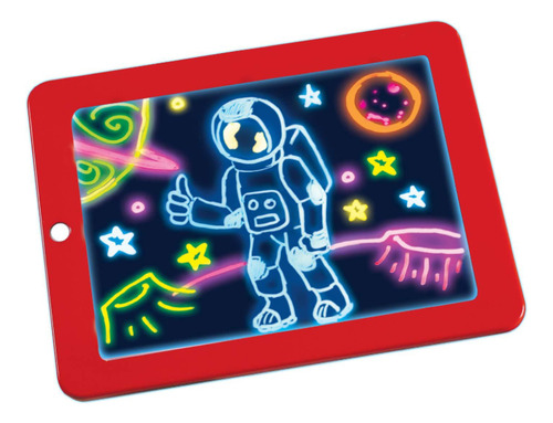 Tableta De Escritura Led Borrable Para Niños, Iluminación El