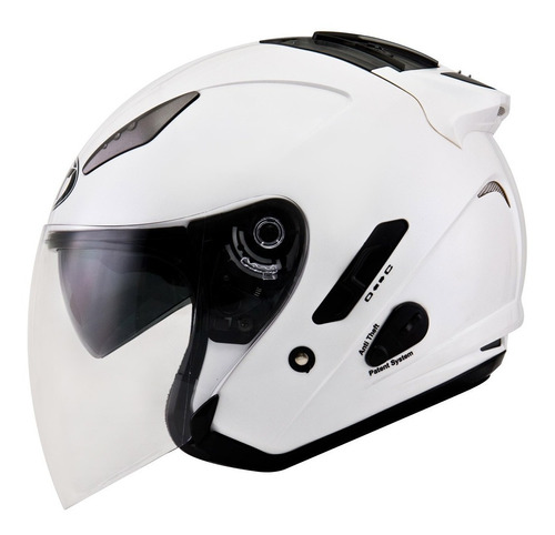 Casco Moto Abierto Kyt Hellcat Blanco Brillante Bamp Group