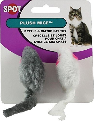 Ratones De Peluche Eticos Con Rattle Y Catnip Cat Toy 2pack