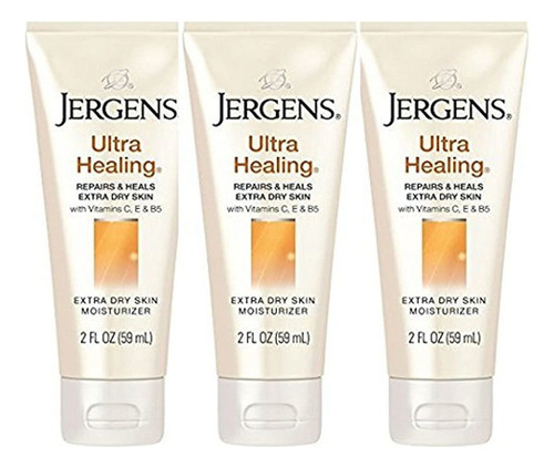 (paquete De 3) -jergens Ultra Healing Hidratante, 2 Oz.