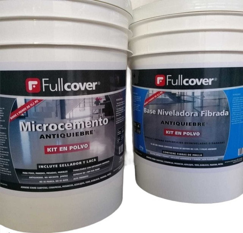 Microcemento + Base Niveladora + Sellador Y Laca 12m2 Flex 