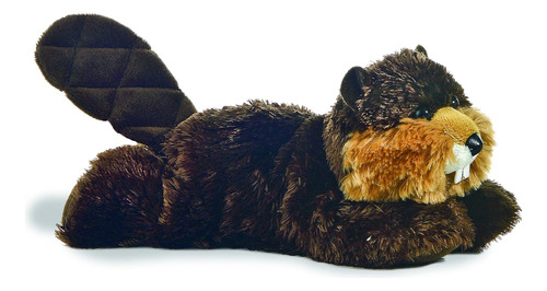 Peluche Aurora® Mini Flopsie ,modelo Castor Builder