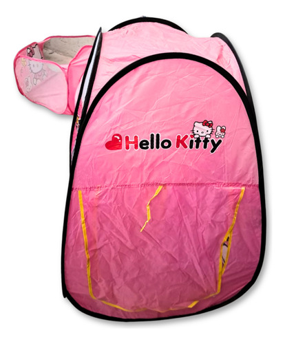 Tunel Alberca De Pelotas Gusano Casa Juegos Hello Kitty Rosa