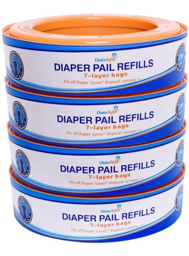 Choicerefill Compatible Con Diaper Genie Pails 4pack 1080 Co