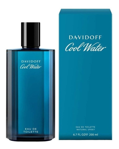 Imagen 1 de 2 de Perfume Davidoff Cool Water Men 200 Ml Eau De Toilette