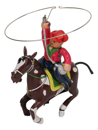 Adorno Con Diseño De Figura Vintage De Cowboy Wind Up Toy