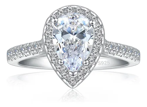 comprar Jalokivi 1.5ct 925 Anillos De Compromiso De Plata Esterlina 