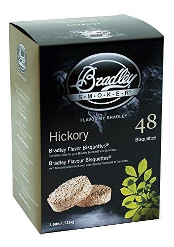 Bradley Hickory Bisquettes 1.6lb 48 Paquete