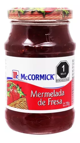 MERMELADA DE FRESA McCORMICK FRASCO 270 GR.