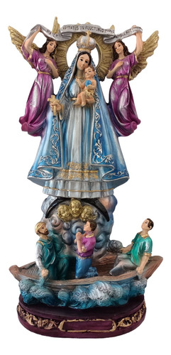 Santisima Virgen De La Caridad Del Cobre 45cm, Metalico